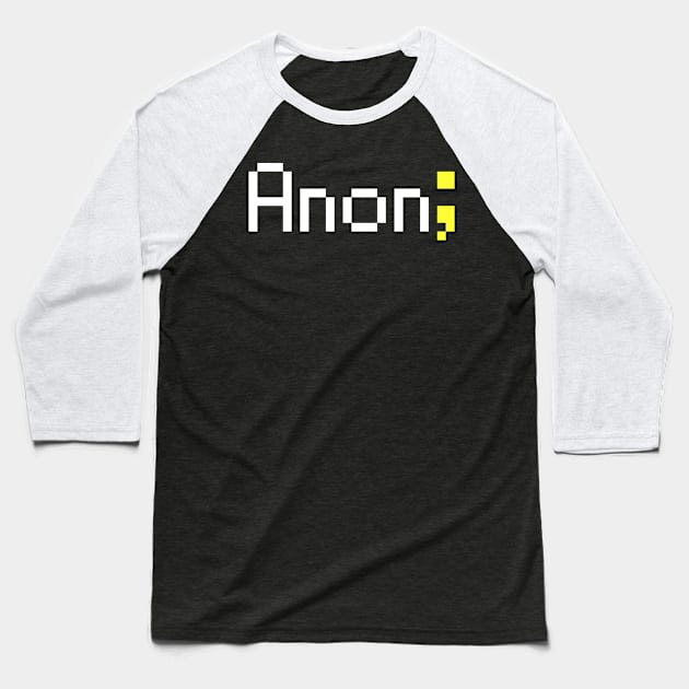 Anon Baseball T-Shirt by grotesque